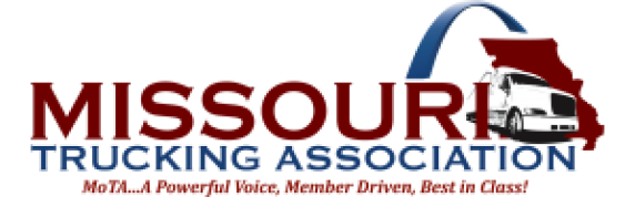 Missouri Trucking Association logo with slogan "MoTA...A Powerful Voice, Member Driven, Best in Class!" beneath it.