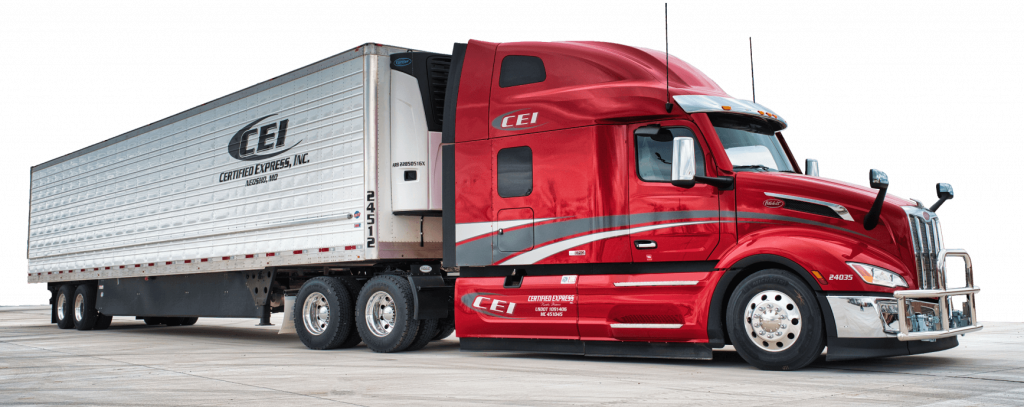 CEI Truck isolated red