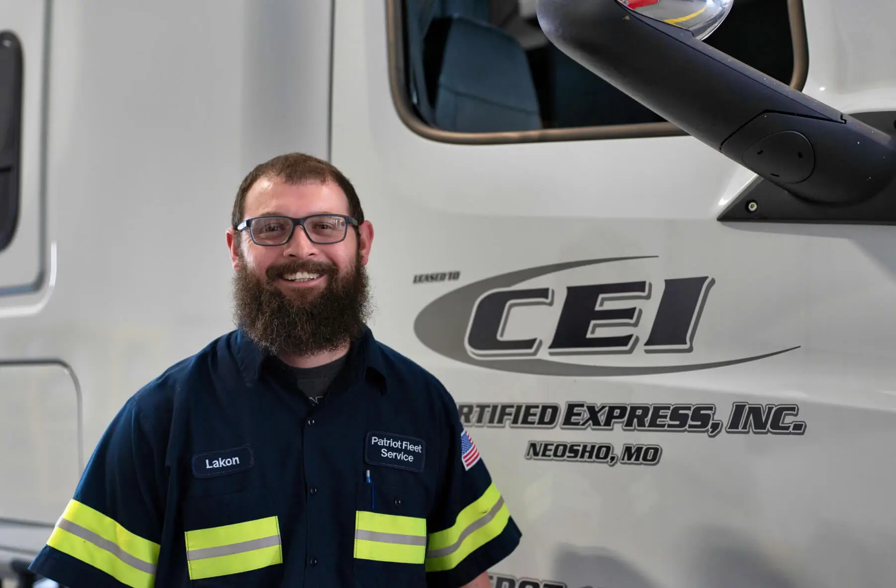 CEI Patriot Fleet Service Employee Smiling