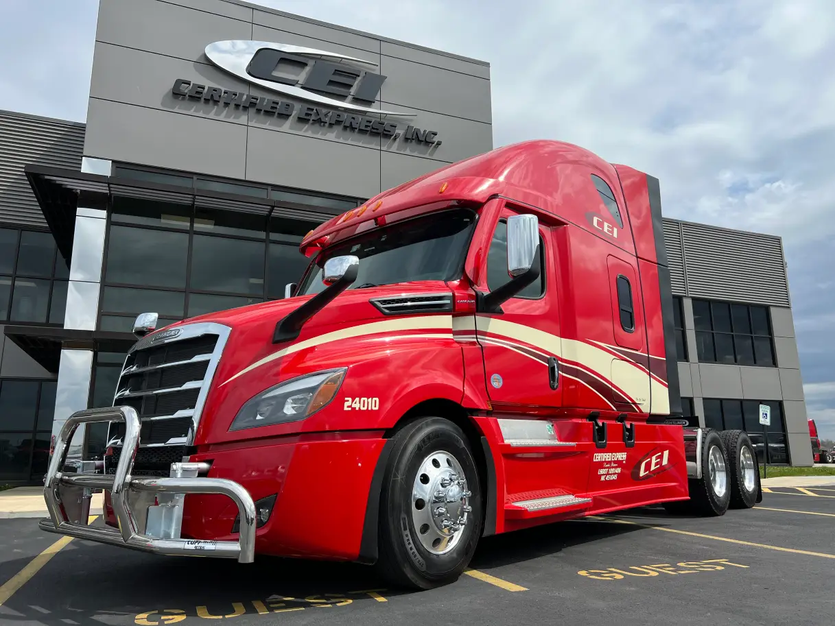 CEI Truck in front of the main entrance